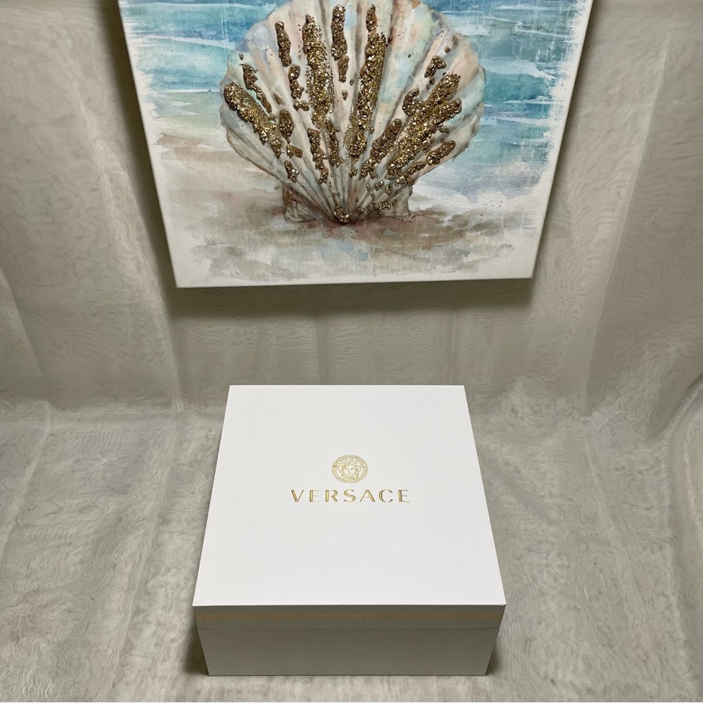 Versace White Box with Gold Versace Logo